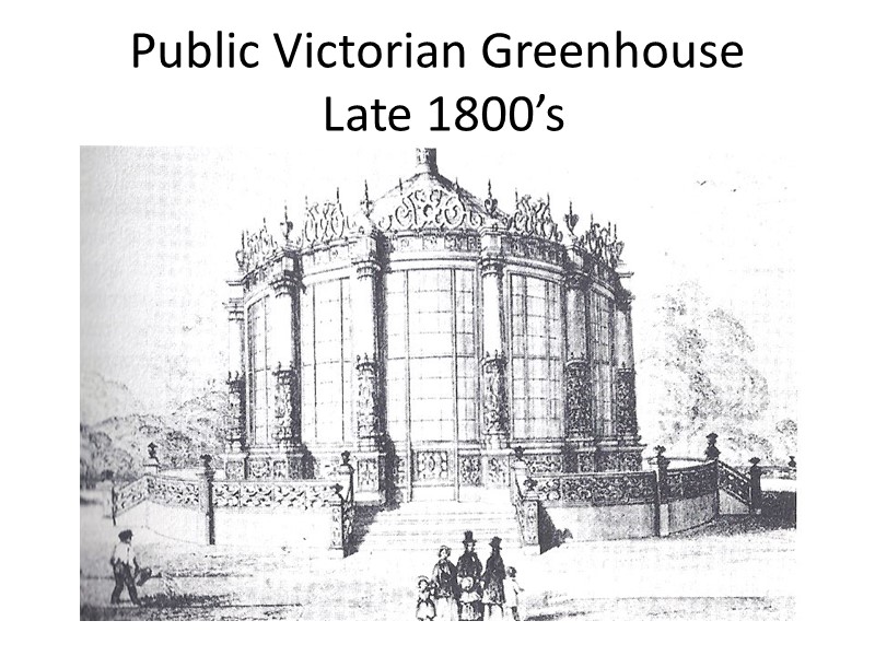 Public Victorian Greenhouse   Late 1800’s